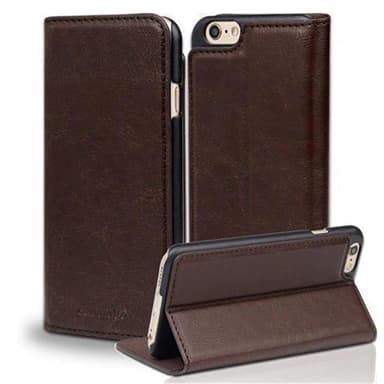 Lommebokdeksel iPhone 6 / 6S case (brun)