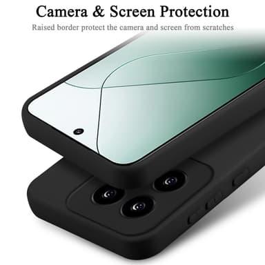 Xiaomi 14 silikondeksel case (Svart)