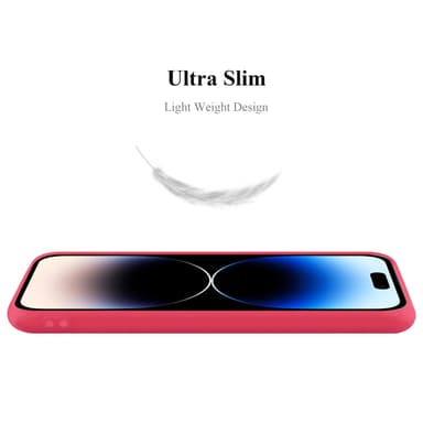 Deksel iPhone 14 PRO MAX Silikon cover (rød)