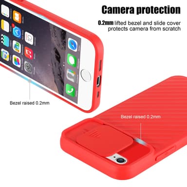 iPhone 6 / 6S silikondeksel case (rød)