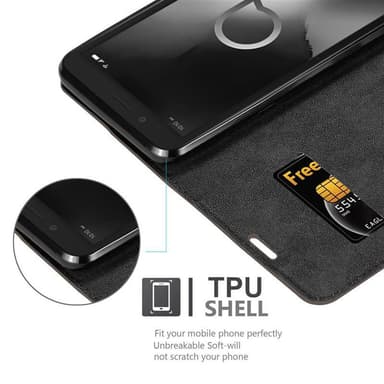 Alcatel 1C 2019 lommebokdeksel case (brun)