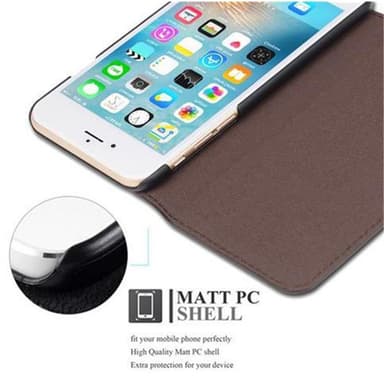 Lommebokdeksel iPhone 6 / 6S case (brun)