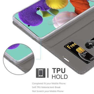 Samsung Galaxy A51 5G lommebokdeksel etui (grå)