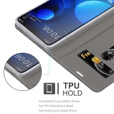 HTC Desire 19 PLUS lommebokdeksel etui (grå)