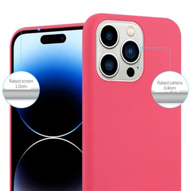 Deksel iPhone 14 PRO MAX Silikon cover (rød)