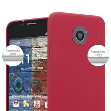 Motorola MOTO G2 Hardt Deksel Cover (rød)