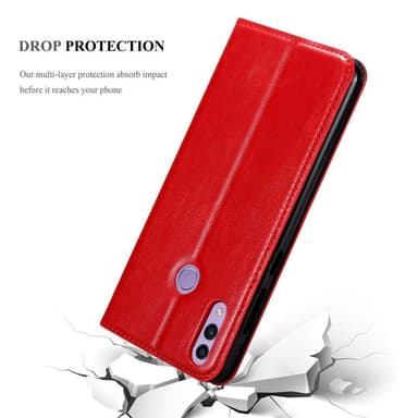 Honor 8C lommebokdeksel case (rød)
