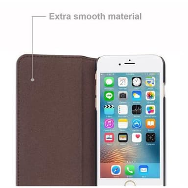 Lommebokdeksel iPhone 6 / 6S case (brun)