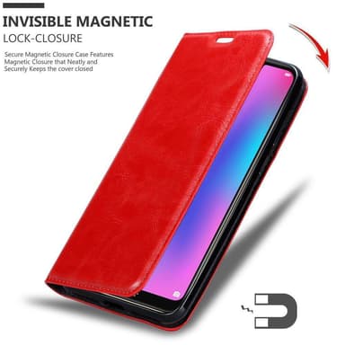 Honor 8C lommebokdeksel case (rød)
