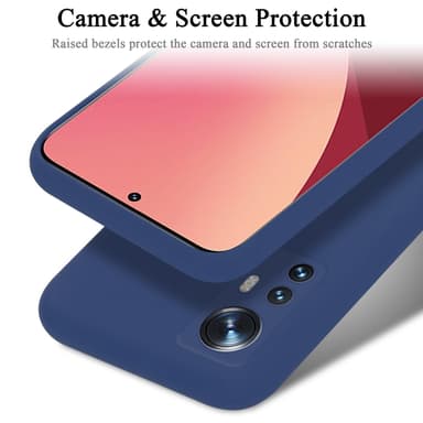 Xiaomi 12 / 12X silikondeksel case (blå)
