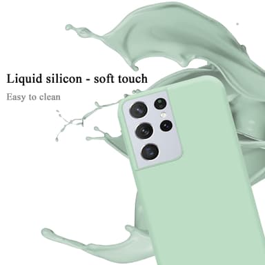 Samsung Galaxy S21 ULTRA silikondeksel case (grønn)