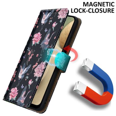 Samsung Galaxy A12 / M12 lommebokdeksel etui (svart)