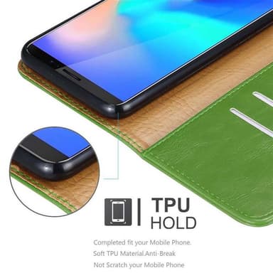 Cubot J3 PRO lommebokdeksel etui (grønn)