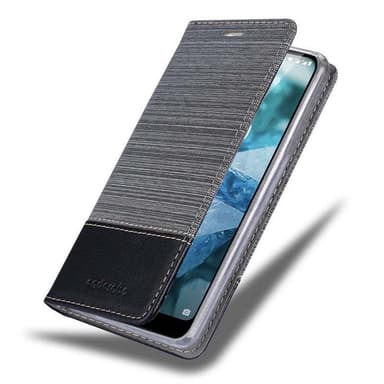 Nokia 7.1 lommebokdeksel etui (grå)