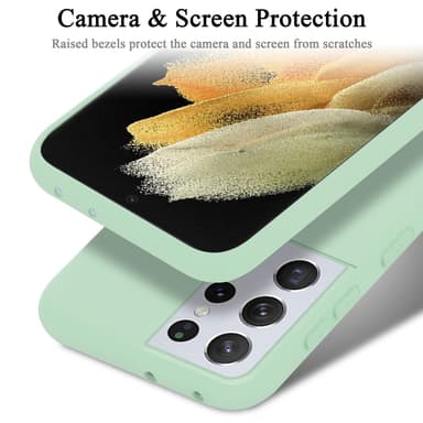 Samsung Galaxy S21 ULTRA silikondeksel case (grønn)