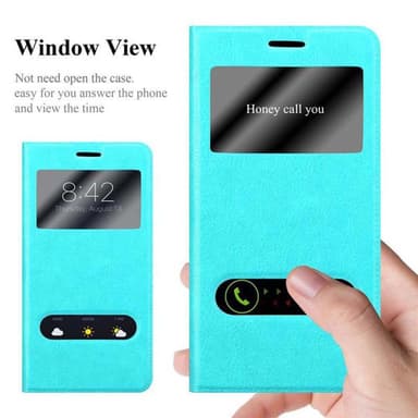 Nokia Lumia 550 lommebokdeksel cover (turkis)