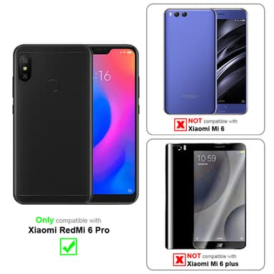 Deksel Xiaomi Mi 6 PRO Veske (Svart)