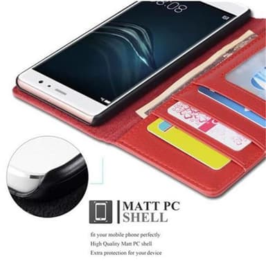 Huawei P9 lommebokdeksel case (rød)