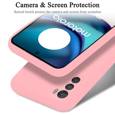 Motorola MOTO G42 silikondeksel case (rosa)