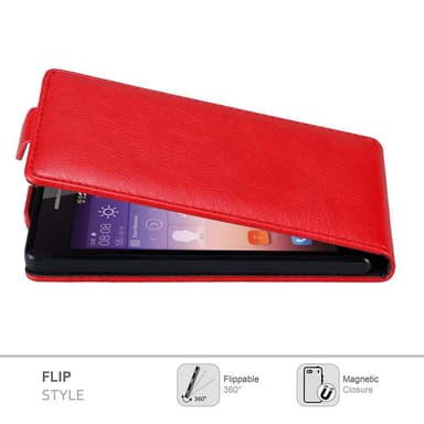 Huawei ASCEND P7 deksel flip cover (rød)