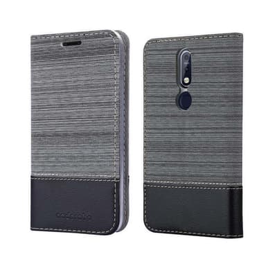 Nokia 7.1 lommebokdeksel etui (grå)