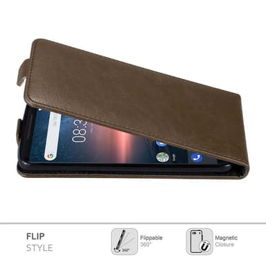 Nokia 8 Sirocco deksel flip cover (brun)