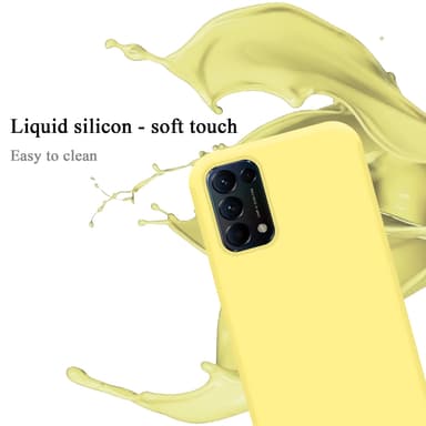 Oppo FIND X3 LITE silikondeksel case (gul)