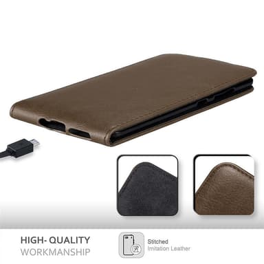 Nokia 8 Sirocco deksel flip cover (brun)