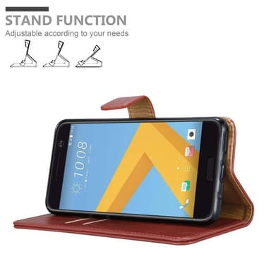 HTC ONE M10 lommebokdeksel etui (rød)