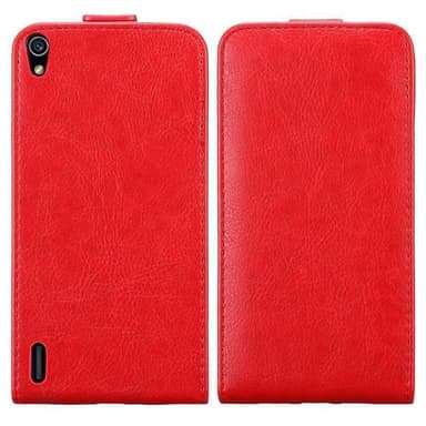 Huawei ASCEND P7 deksel flip cover (rød)