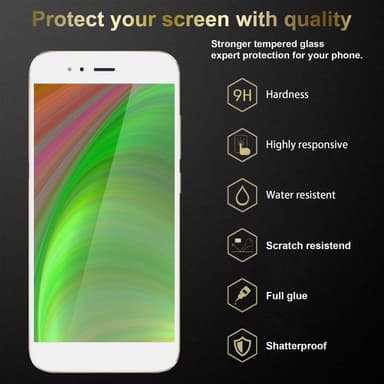 Xiaomi Mi A1 / Mi 5X Skjermbeskytter Skärmskydd (svart)