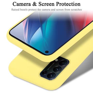 Oppo FIND X3 LITE silikondeksel case (gul)