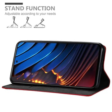 Xiaomi POCO X3 GT lommebokdeksel case (rød)