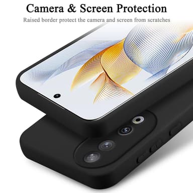 Honor 90 silikondeksel case (Svart)