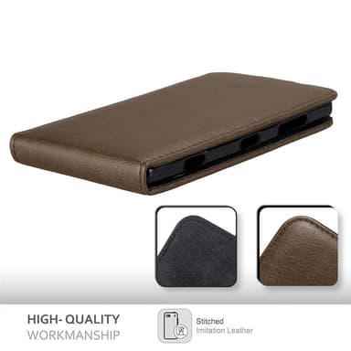 Nokia Lumia 830 deksel flip cover (brun)