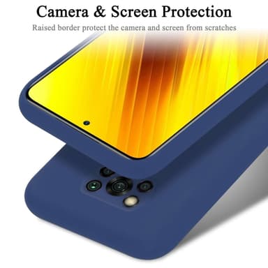 Xiaomi POCO X3 NFC silikondeksel case (Blå)