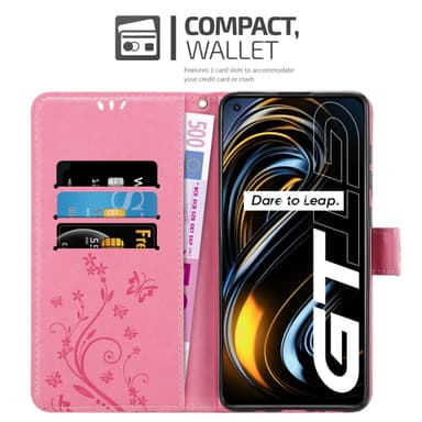 Realme GT / GT Neo 2T / Q3 PRO lommebokdeksel Blomster