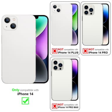 iPhone 14 silikondeksel case (lilla)