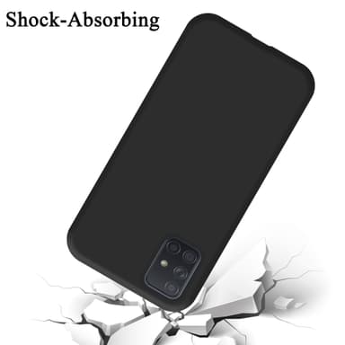 Samsung Galaxy A51 5G silikondeksel case (svart)