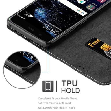 Huawei P10 Deksel Case Cover (svart)