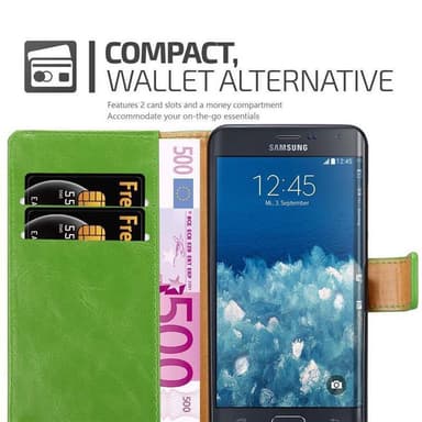 Samsung Galaxy NOTE EDGE lommebokdeksel etui (grønn)
