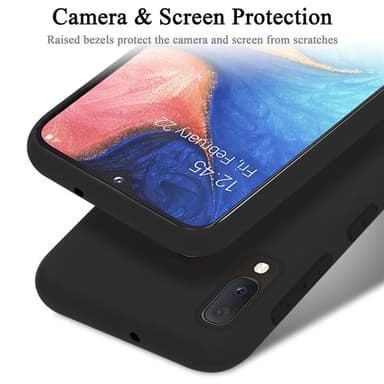 Samsung Galaxy A10e / A20e silikondeksel case (svart)