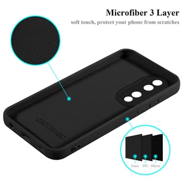 Honor 90 silikondeksel case (Svart)