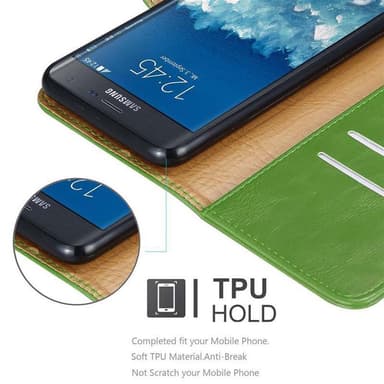 Samsung Galaxy NOTE EDGE lommebokdeksel etui (grønn)