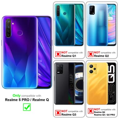 Realme 5 PRO / Realme Q lommebokdeksel case (brun)