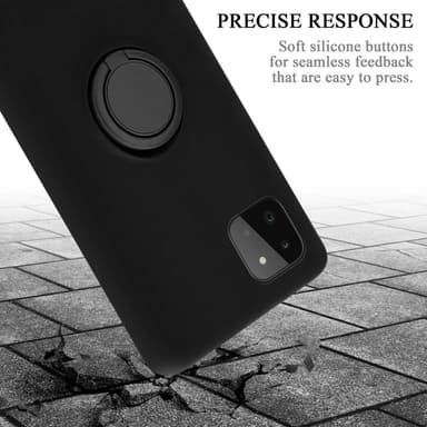 Deksel Samsung Galaxy A22 5G Ring Case (svart)