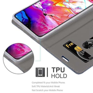 Samsung Galaxy A70 / A70s lommebokdeksel etui (blå)