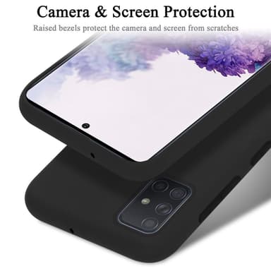 Samsung Galaxy A51 5G silikondeksel case (svart)