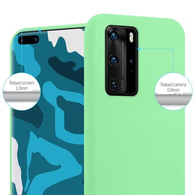 Deksel Huawei P40 PRO / P40 PRO+ Silikon cover (grønn)
