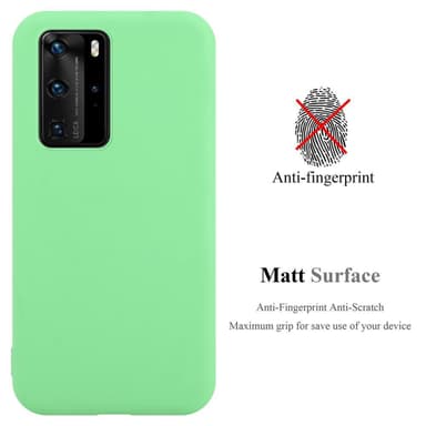 Deksel Huawei P40 PRO / P40 PRO+ Silikon cover (grønn)
